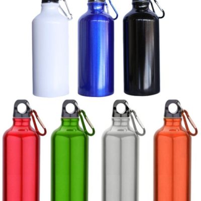 Aluminum Sports Bottle With Carabina