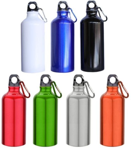 Aluminum Sports Bottle With Carabina