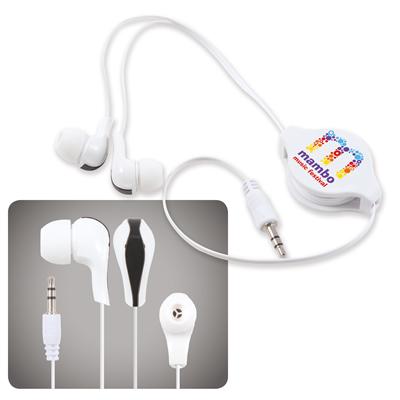 Promotional Retractable Earbuds Headphones