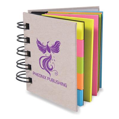 Branded Spiral Book With Noteflags