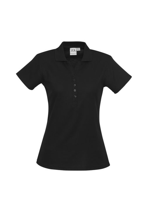 Ladies branded comfort polo shirt