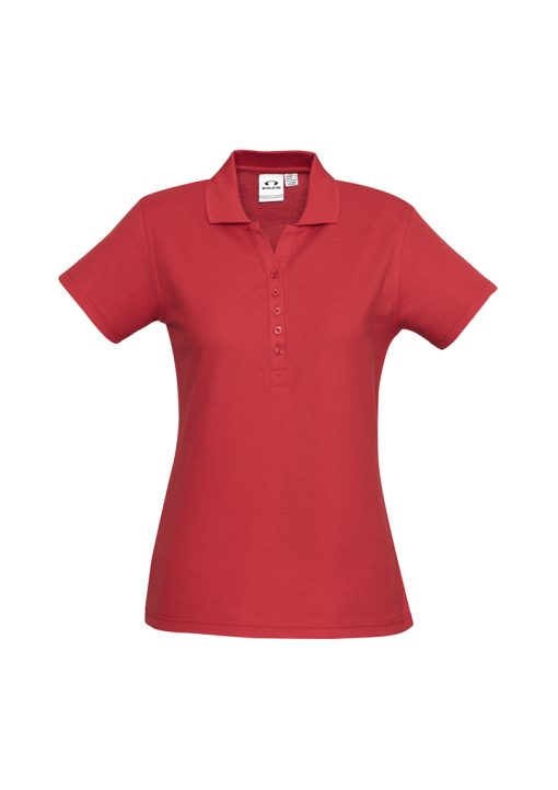 Ladies branded comfort polo shirt