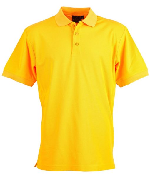 Men's Plain Polo Shirt Gold