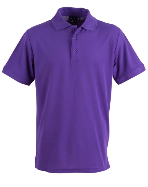 Men's Plain Polo Shirt Purple