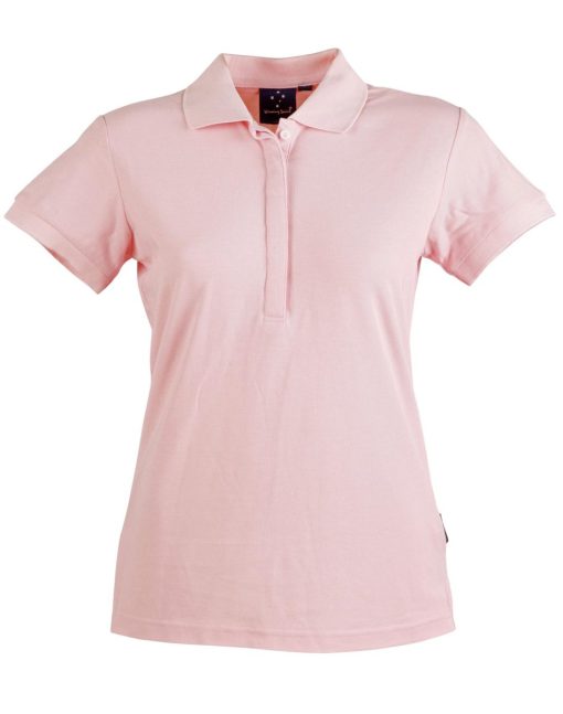 Ladies Plain Polo Shirt Pink