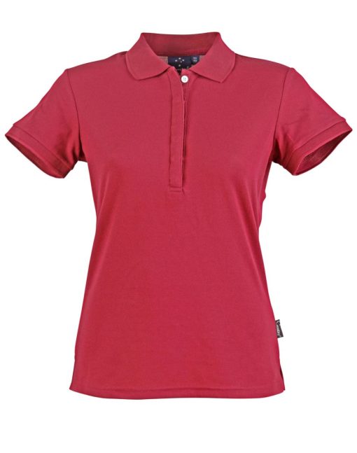 Ladies Plain Polo Shirt Maroon