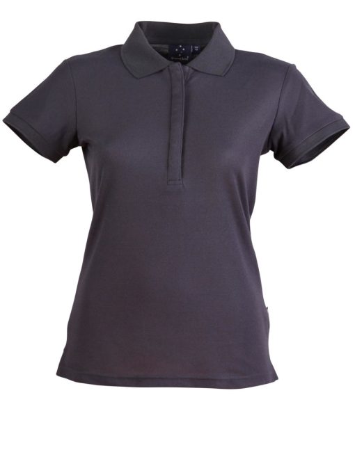 Ladies Plain Polo Shirt Grey