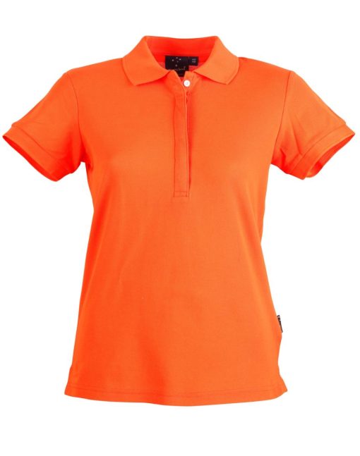 Ladies Plain Polo Shirt Orange