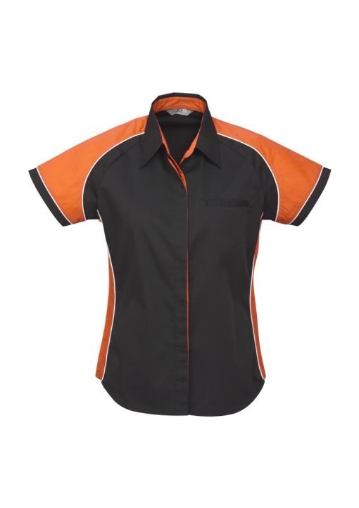 s10122 ladies Nitro Business shirt black orange