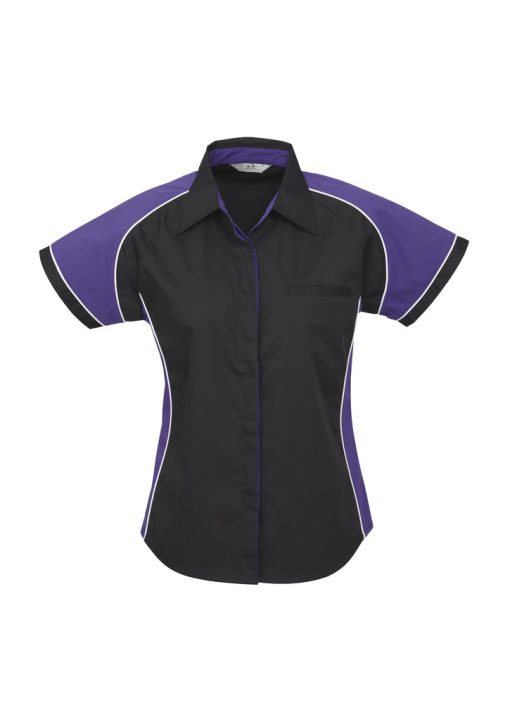 s10122 ladies Nitro Business shirt black purple