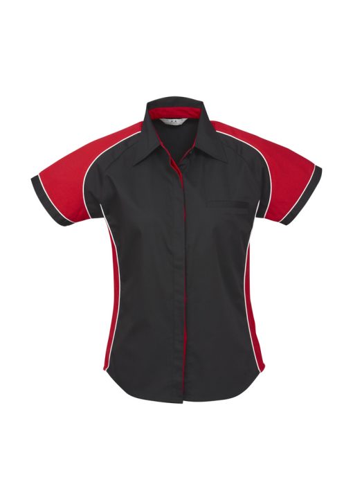 s10122 ladies Nitro Business shirt black red