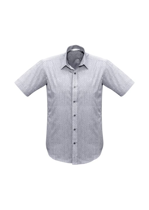 fitted short sleeve mens business shirt