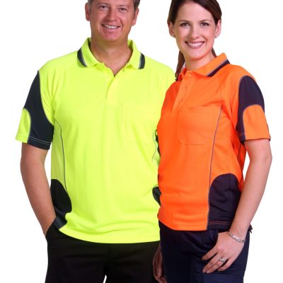 Hi Vis safety work polo shirt