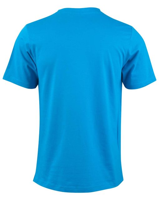 Men's Cotton Tee shirt cyan